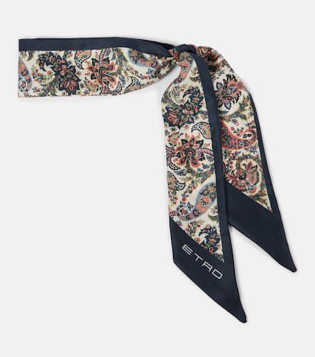 Foulard Paisleyina imprimé en soie - Etro - Modalova