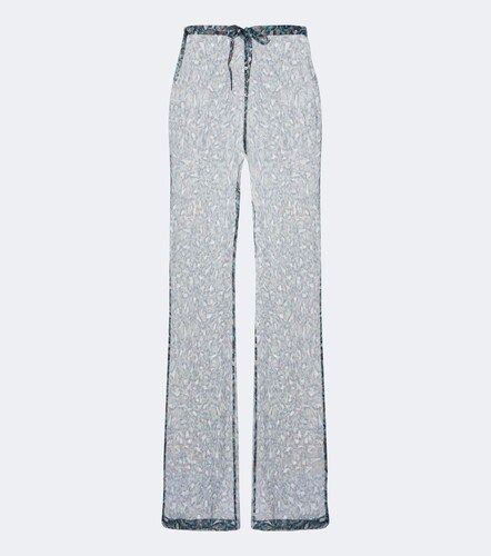 Pantalon ample en soie à imprimé - Dries Van Noten - Modalova