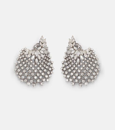 Boucles d'oreilles Y-Couture en or blanc 18 ct et diamants - Yeprem - Modalova