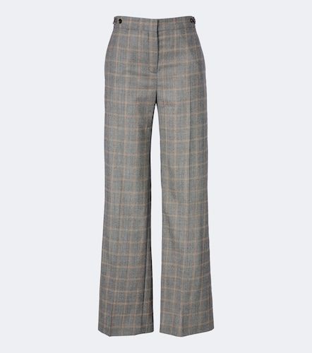 Pantalon ample en laine à carreaux - Stella McCartney - Modalova