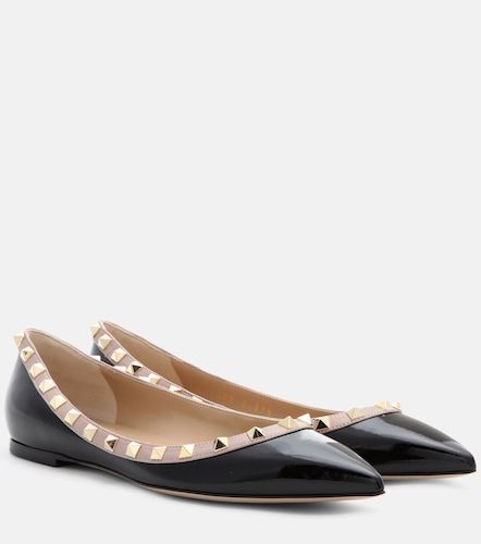Ballerines Rockstud en cuir verni - Valentino Garavani - Modalova