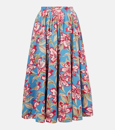 Jupe midi en coton  fleurs - Polo Ralph Lauren - Modalova