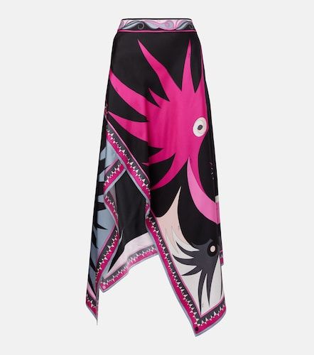 Jupe midi Stella asymétrique en soie - Pucci - Modalova