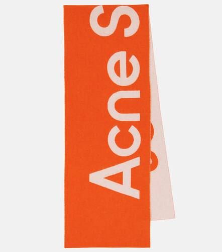 Écharpe en jacquard de laine mélangée - Acne Studios - Modalova