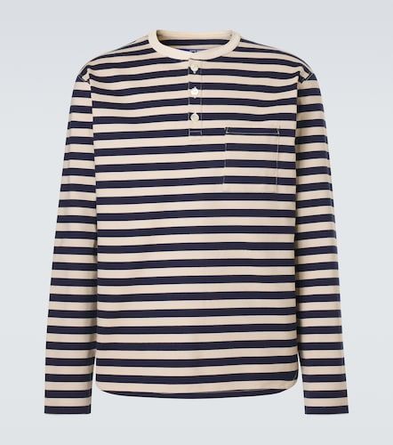 Top Henley en jersey de coton rayé - Junya Watanabe - Modalova