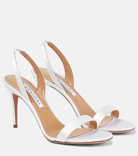 Sandales So Nude 85 en satin - Aquazzura - Modalova