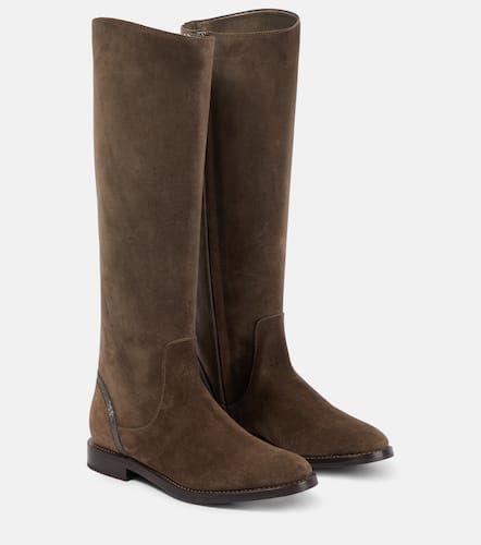 Brunello Cucinelli Bottes en daim - Brunello Cucinelli - Modalova