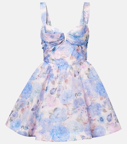 Robe Rebellion en lin et soie à fleurs - Zimmermann - Modalova