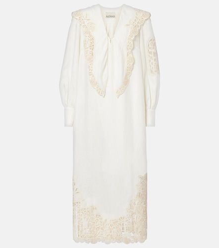 Alémais x LRNCE – Robe midi Rosemary brodée en lin - Alemais - Modalova
