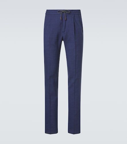 Pantalon fuselé en lin, laine et soie - Slowear - Modalova