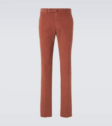 Pantalon droit en velours côtelé de coton - Incotex - Modalova