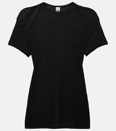 Toteme T-shirt en maille de soie - Toteme - Modalova
