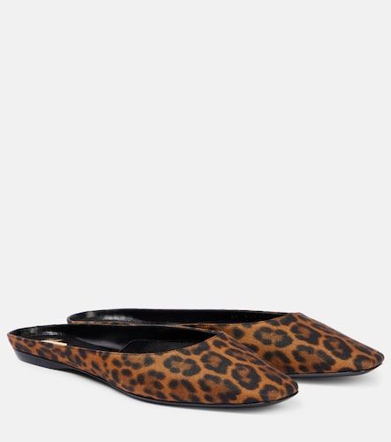Mules Lido à motif léopard - Saint Laurent - Modalova