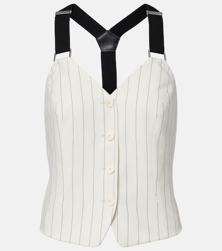 Gilet Donnella rayé en coton mélangé - Ralph Lauren Collection - Modalova