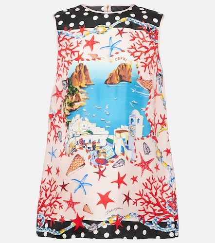 Top Capri en soie à imprimé - Dolce&Gabbana - Modalova