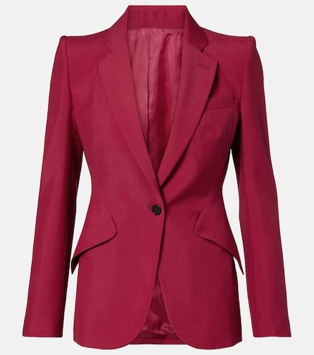 McQueen Blazer en laine et mohair - McQueen - Modalova