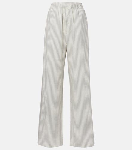 Róhe Pantalon large en soie et coton à rayures - Rohe - Modalova