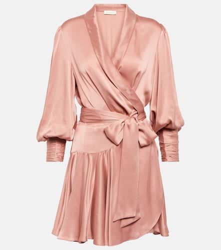 Robe portefeuille en satin de soie - Zimmermann - Modalova