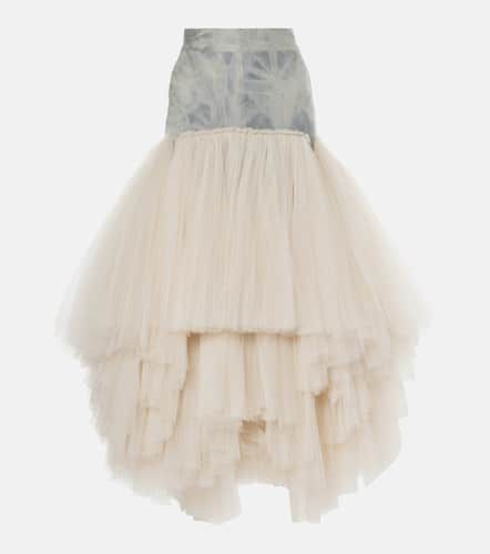 Jupe longue Graceful en denim et tulle - Maticevski - Modalova