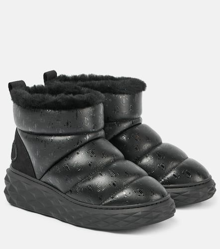 Bottines après-ski Xan en cuir et shearling - Jimmy Choo - Modalova