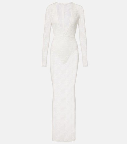 Robe de mariée longue en dentelle - Alex Perry - Modalova