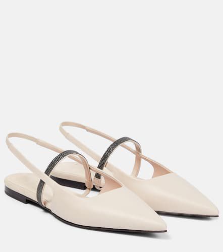 Ballerines en cuir à ornements - Brunello Cucinelli - Modalova