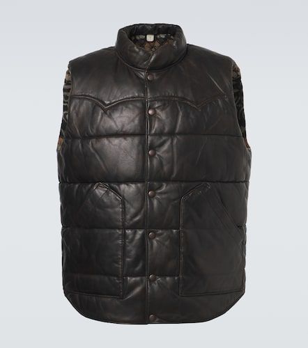 Veste doudoune sans manches en cuir - RRL - Modalova