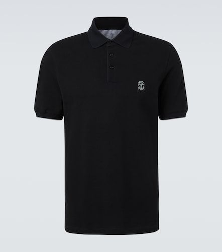 Polo en coton à logo - Brunello Cucinelli - Modalova