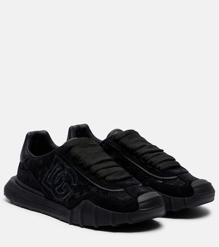 Baskets Runner en dentelle et cuir - Dolce&Gabbana - Modalova