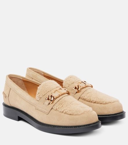 Mocassins en daim et peau lainée - Tod's - Modalova