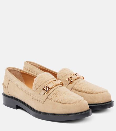 Mocassins en daim et shearling - Tod's - Modalova