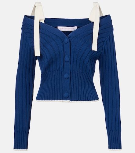 Cardigan en coton et laine - Carolina Herrera - Modalova