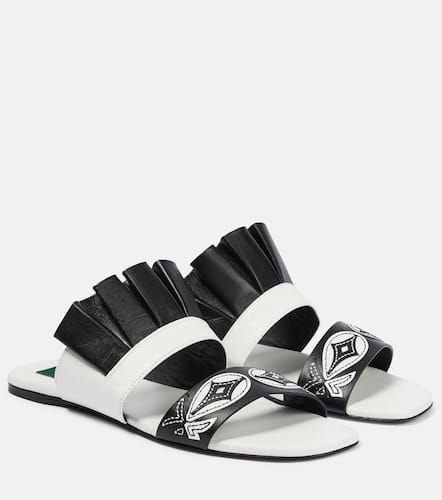 Pucci Sandales brodées en cuir - Pucci - Modalova