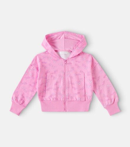 Sweat-shirt à capuche Barbie® en coton - Monnalisa - Modalova
