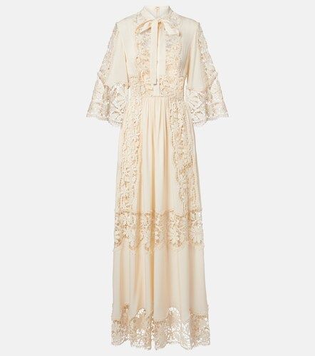 Robe en coton et soie mélangés - Elie Saab - Modalova