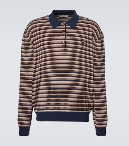 Miu Miu Polo rayé en laine vierge - Miu Miu - Modalova