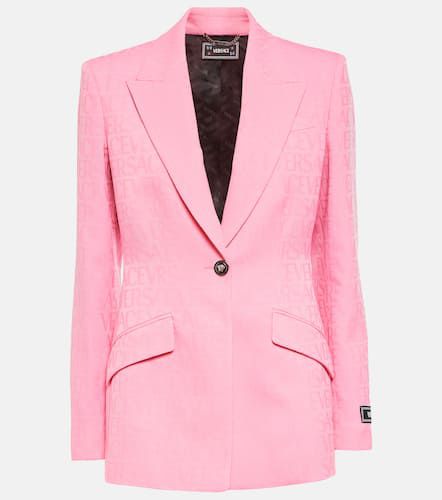 Blazer Allover en laine vierge - Versace - Modalova