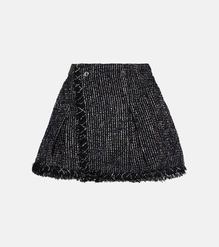 Jupe-short en tweed de laine mélangée - Sacai - Modalova