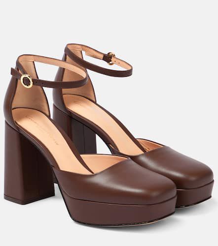 Escarpins Vian à plateau en cuir - Gianvito Rossi - Modalova