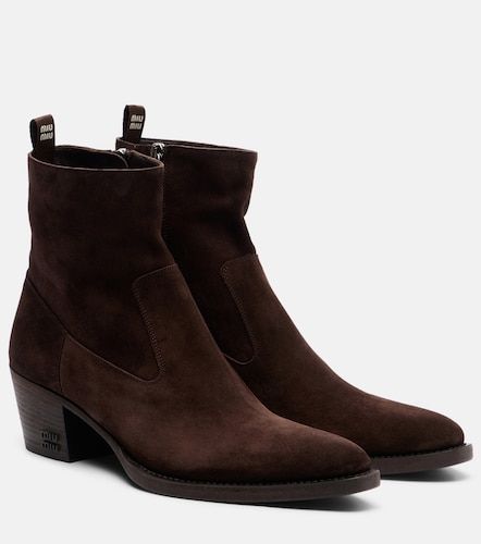 Miu Miu Bottines en daim - Miu Miu - Modalova