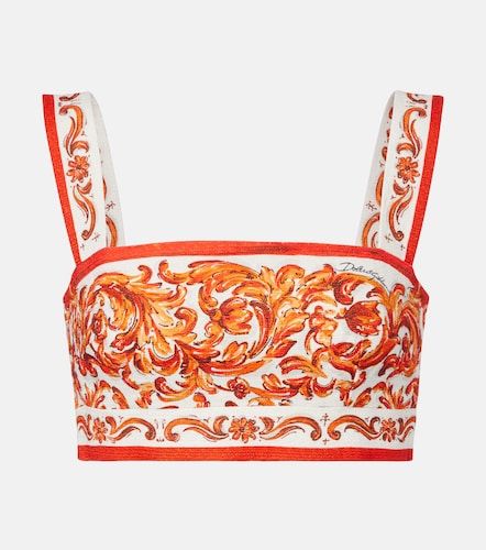 Top court à imprimé Majolica - Dolce&Gabbana - Modalova