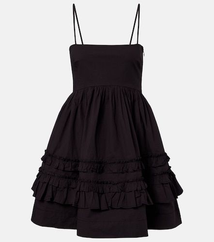 Ganni Robe en coton mélangé - Ganni - Modalova