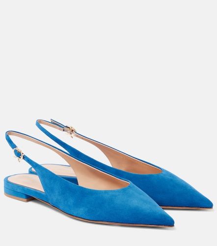 Ballerines slingback en daim - Gianvito Rossi - Modalova