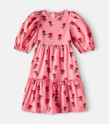 Mini Rodini Robe Roses en coton - Mini Rodini - Modalova