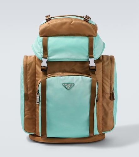 Sac à dos Large en Re-nylon et cuir - Prada - Modalova