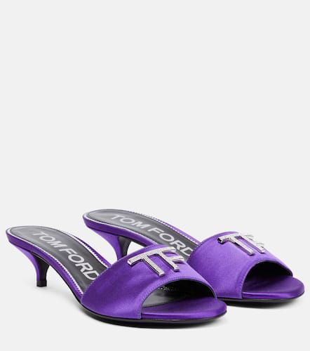 Mules en satin à ornements - Tom Ford - Modalova