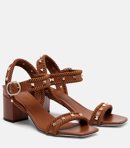 Sandales Rockstud Torchon 60 en cuir - Valentino Garavani - Modalova