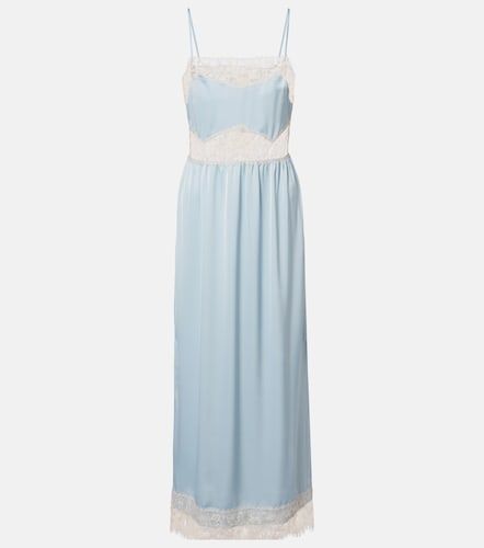 Robe midi Morris en satin à dentelle - Faithfull - Modalova
