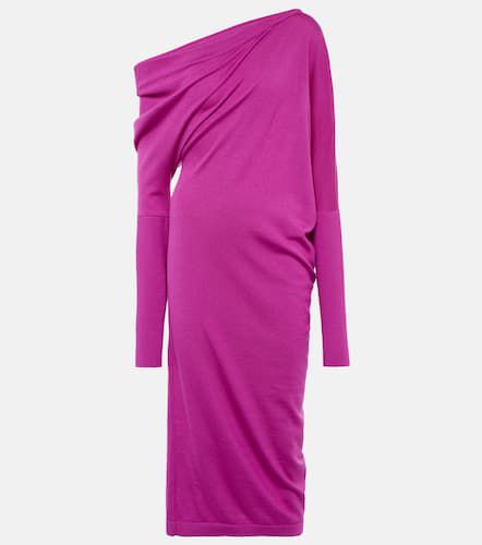 Robe midi asymétrique en cachemire et soie - Tom Ford - Modalova