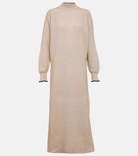 Robe midi en alpaga et coton - Brunello Cucinelli - Modalova